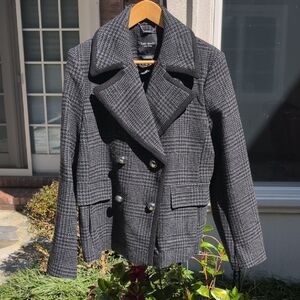 kate spade New York Sparkle Houndstooth Peacoat, Size Large, NWOT